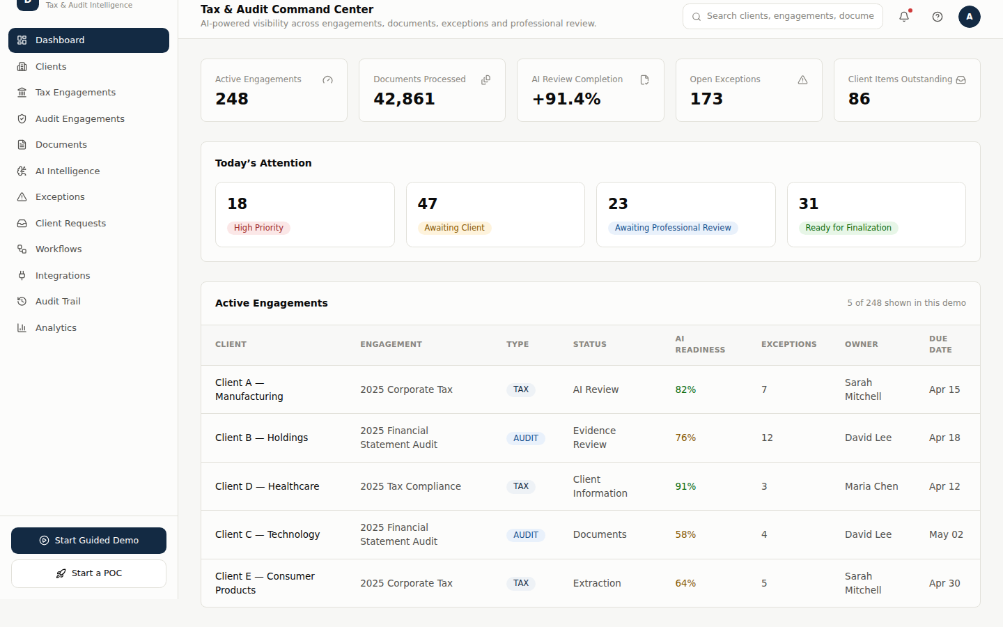 Tax & Audit Intelligence screenshot 1
